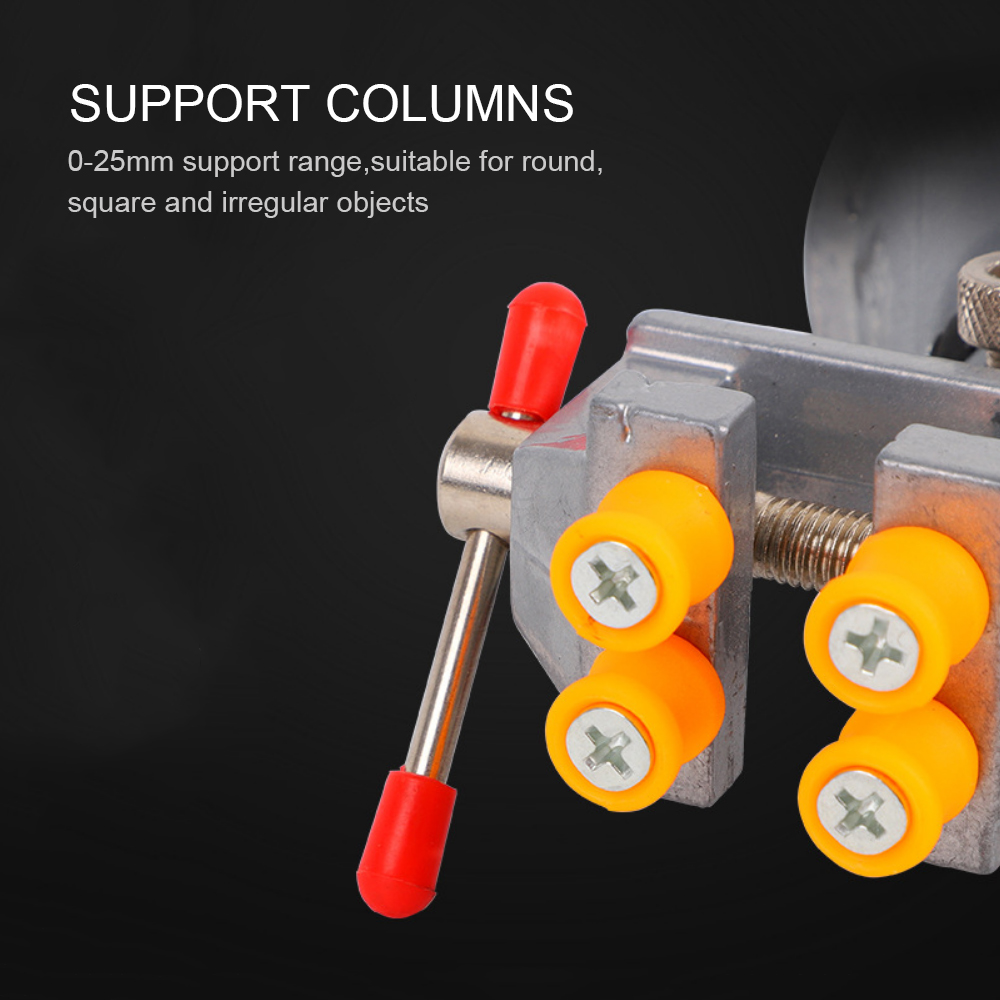 Mini Suction Vise Clamp Bench Clamp Universal Table Vise Vacuum Base 360 Degrees Swiveling for DIY Sculpture Craft Carving