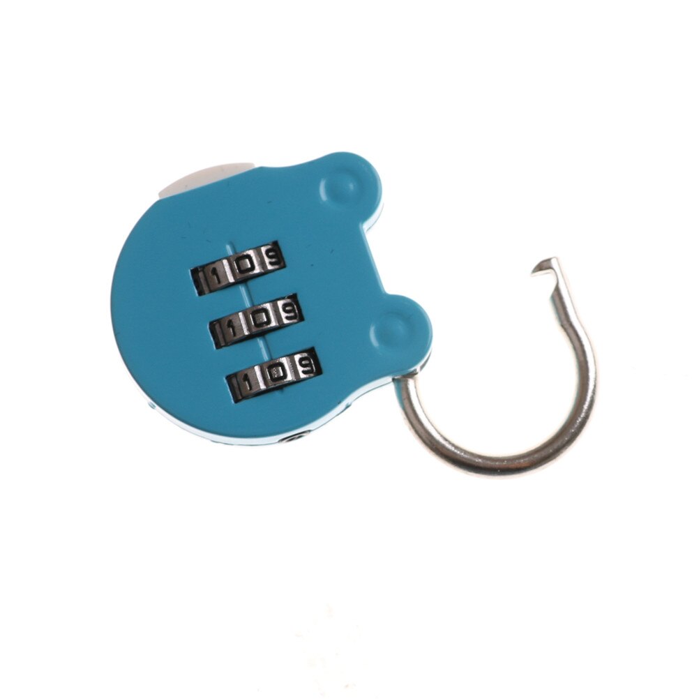 2pcs/lotRandom Color Cartoon Mini Digital Lock Mini Digital Password Padlock Luggage Gym Lock
