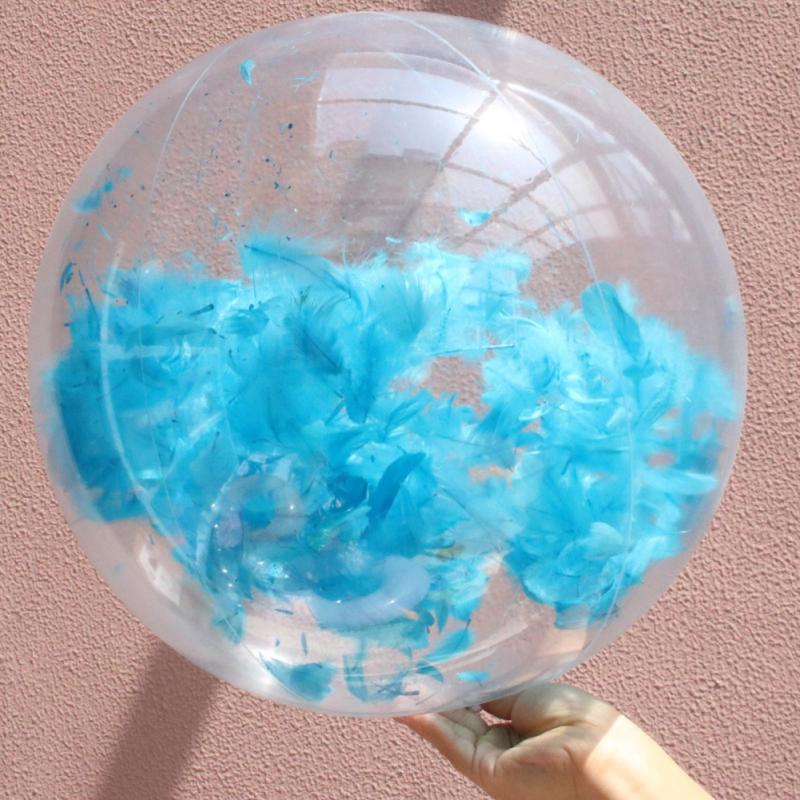 Glitter Beach Ball Super Transparent PVC Ball Photo Water Toy Inflatable Props for Kids Adults Summer Outdoor Water Fun toys