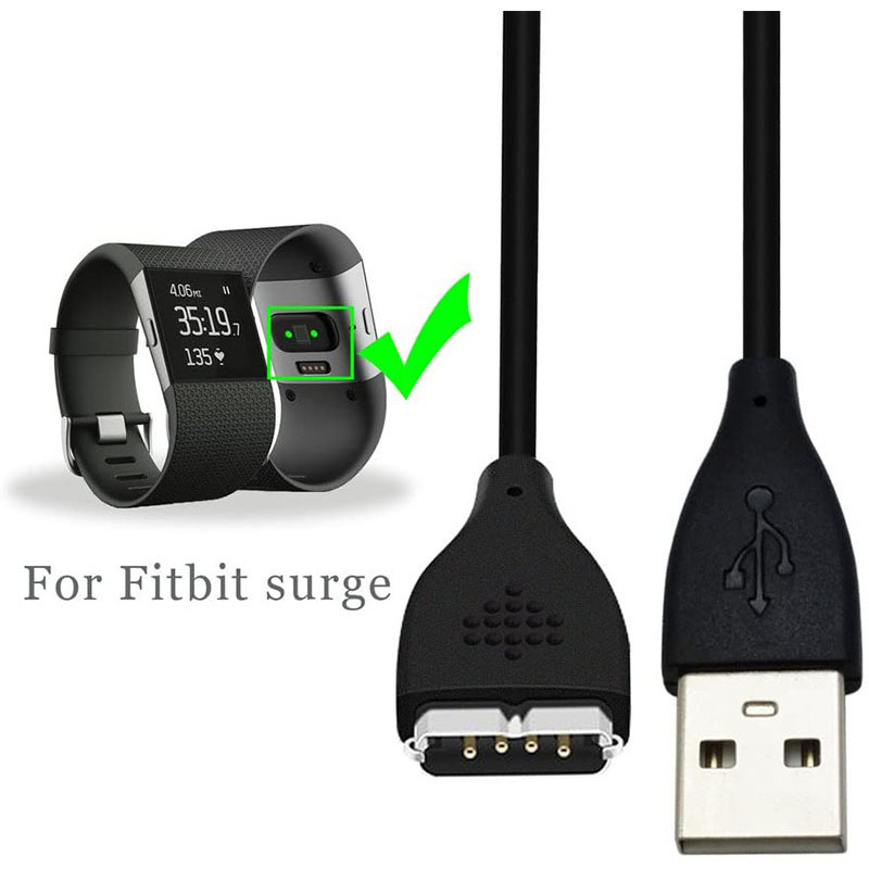Usb Charging Cable Charger For Fitbit Surge Fitness Quick Smartwatch Wristband Cargador de pulsera de reloj Watch Charger