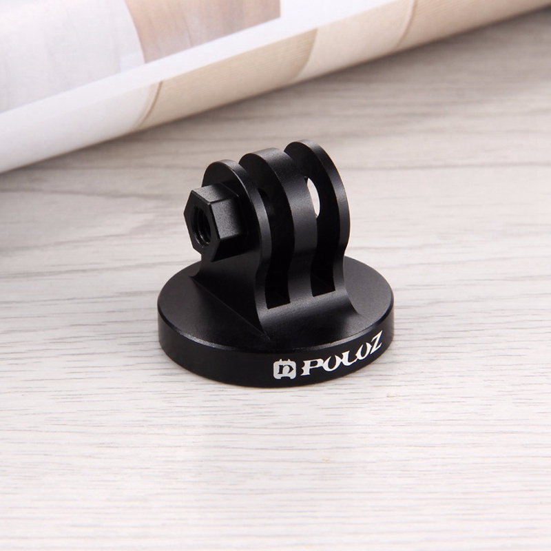 Puluz for go pro tarvikkeet videokamera kolmijalka kiinnityssovitin gopro herolle 5 4 istunto 4 3+3 2 1,  xiaomi yi , sj4000, sj5000,( blac