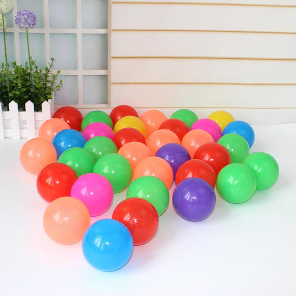 50/100 stücke viel Umweltfreundliche Weiche Kunststoff Wasser Schwimmbad Ozean Welle Ball Baby Welle Ball Schwimmen Spielzeug Weichen Ball bunte Kleine Kugeln