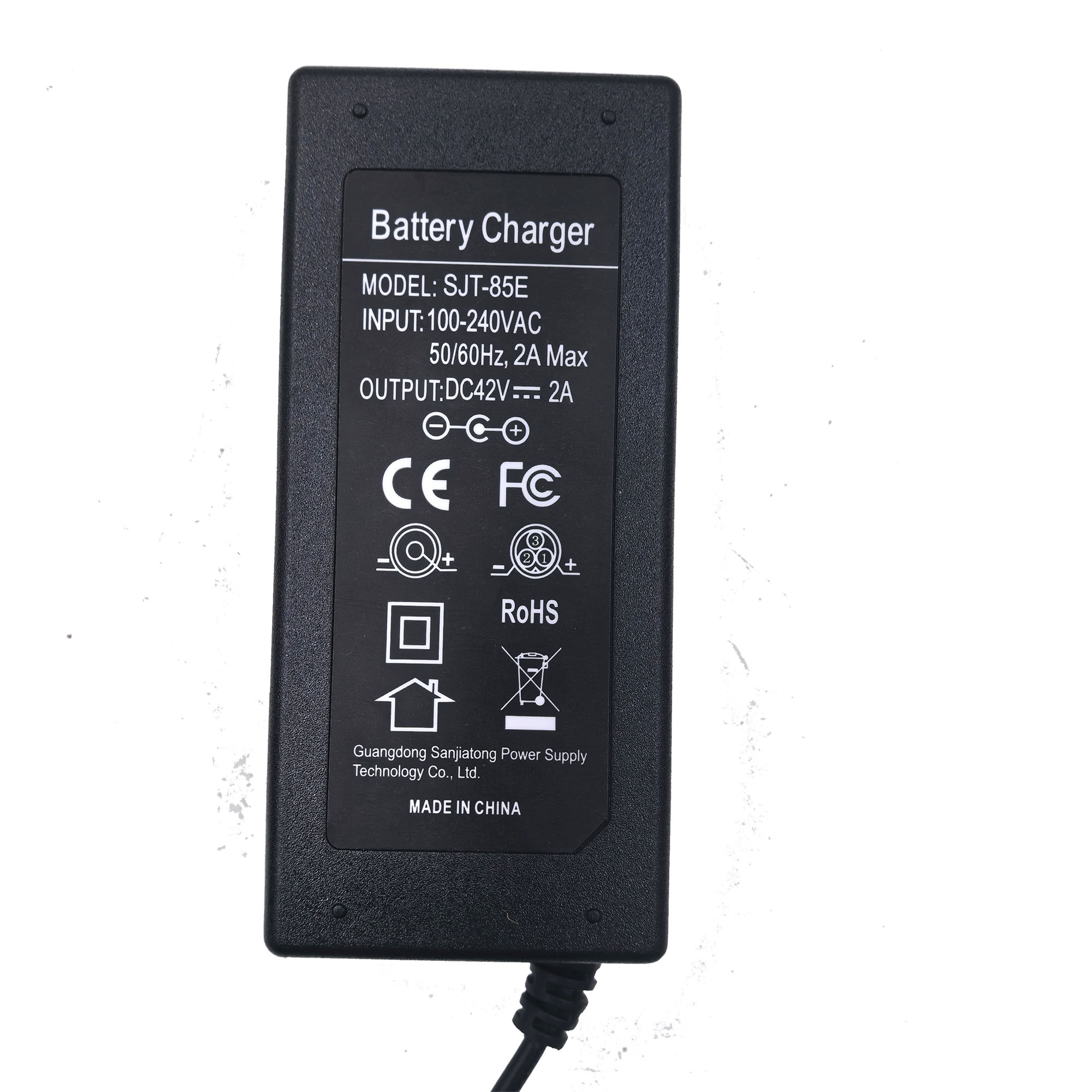 42V 2A Universal Battery Charger, UK/EU/US/AU Plug，100-240VAC Power Supply for Self Balancing Scooter hoverboard charger