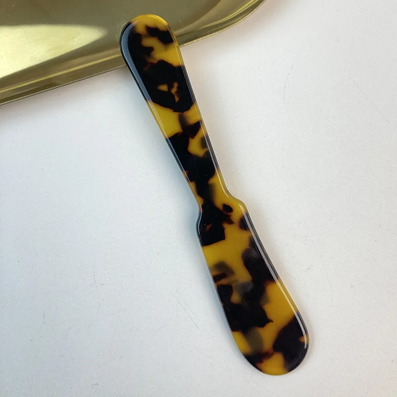 Kleurrijke acryl ijslepels, koffiekaviaar roerlepels, dessert theelepels, keukengerei, knutselgereedschap: Wit