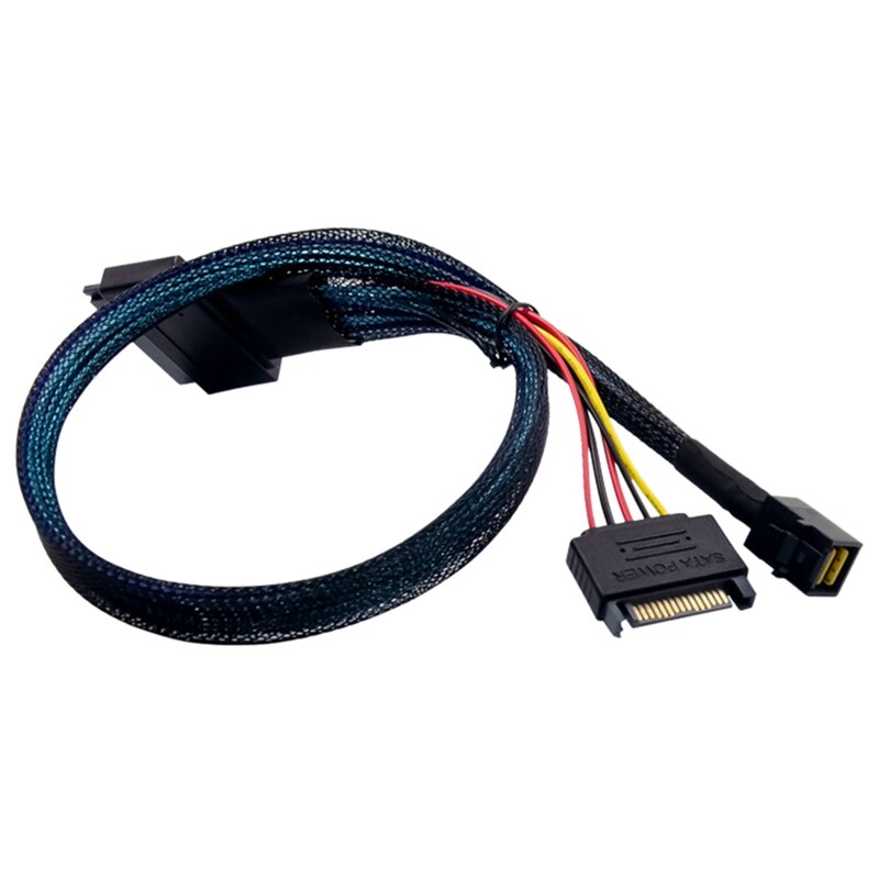 Mini Sas Hd High-Speed Transmissie Kabel SFF8643 Bedrading SFF8643-Sff8639 (1-1) Sas Datakabel: Default Title