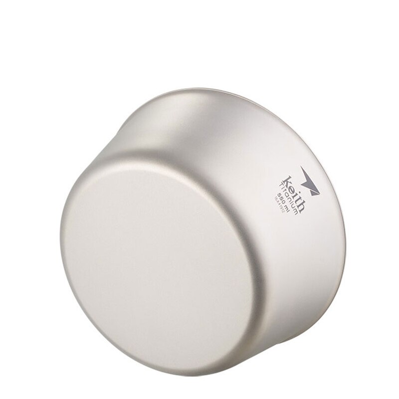 Bol de titanio para acampar, senderismo, Picnic, Bol resistente a la corrosión, fiambrera, ensaladera, utensilios de doble pared 550ml Ti5322