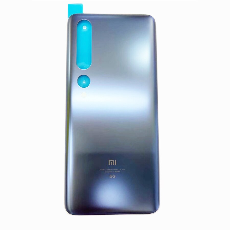 100% Original Glass Rear Housing For Xiaomi Mi 10 Pro / Mi 10 5G Battery Cover Back Door Replacement Back Housing Battery Case