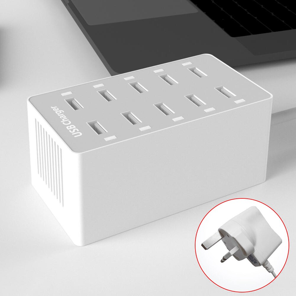 Universal Phone Charger Multi USB HUB Multi USB Charger 100W 10 Ports USB Fast Charging Station for Cellphone Tablet