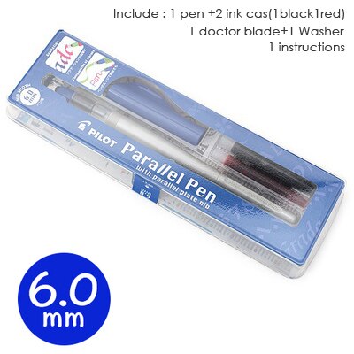 Japan pilot kunst skrifttype parallel fyldepen kunst skabelse maleri font scrapbog diy studerende skoleartikler: 6.0mm
