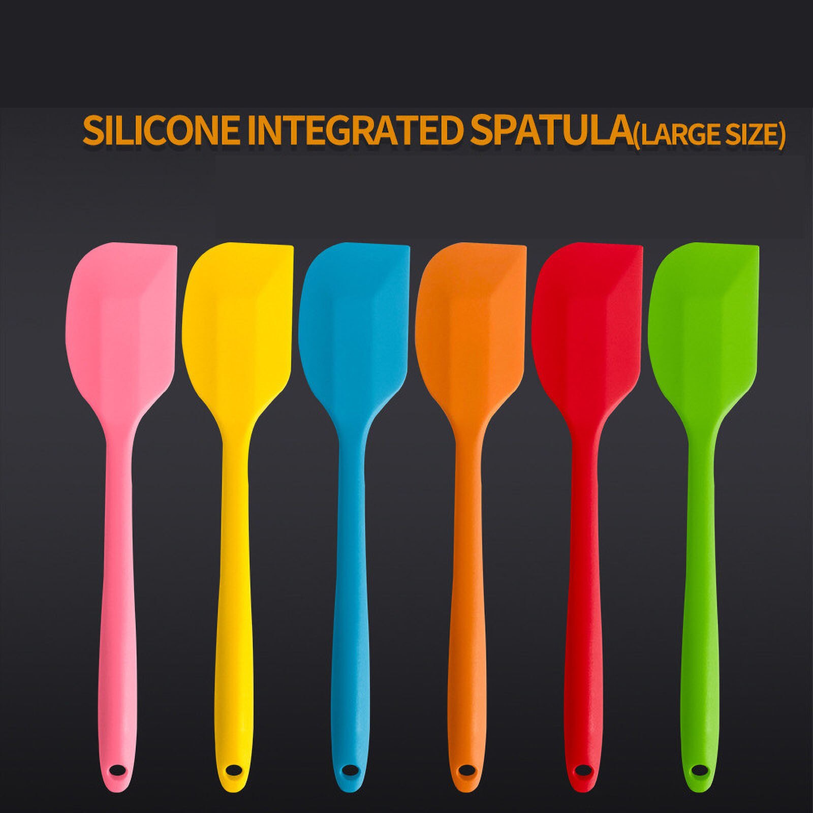 Multicolor Food Grade Non Stick Boter Koken Siliconen Spatel Set Cookie Pastry Schraper Taart Bakken Spatel Siliconen Spatel #6