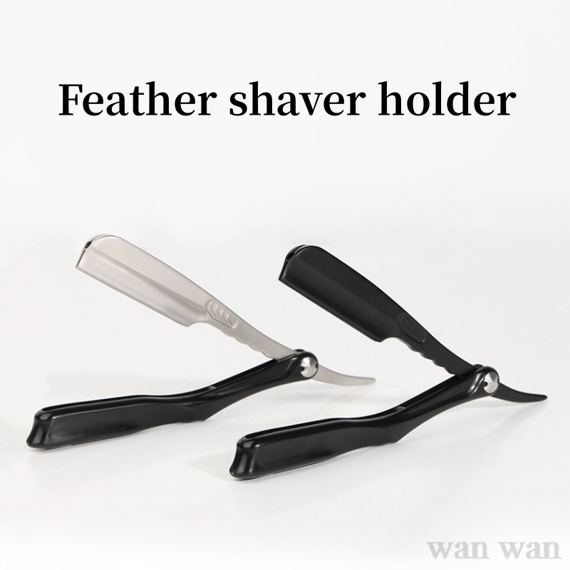 Zink-legierung Rasierer Halter ABS Griff Manuelle Klapp Rasierer Japanische Feder Klinge Bart Trimmer Barber Shop Bart Trimmen Werkzeuge