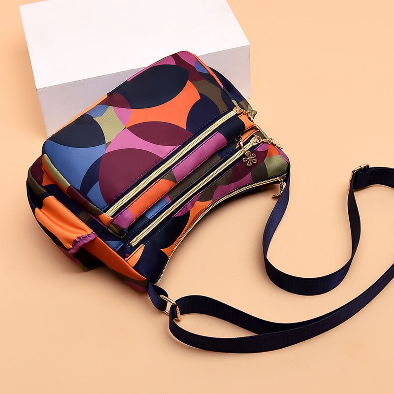 Casual Bolsas de Ombro para As Mulheres Tecido Oxford Mãe Saco Do Mensageiro Senhoras Crossbody Sling Sacos Ao Ar Livre Multi-bolso Bolsa