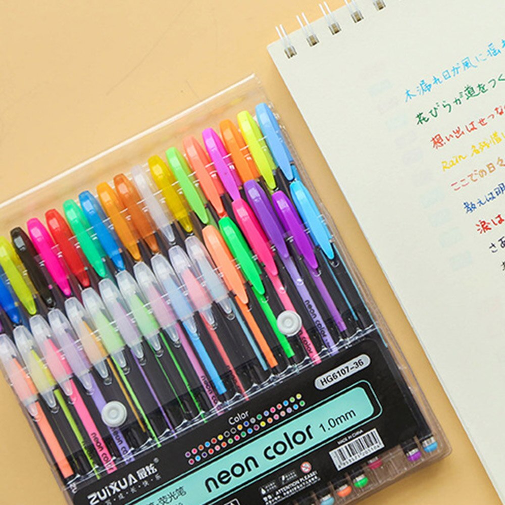 Multi Color Rainbow Highlighter Gel Pen Balpennen Handgrepen Schrijven Kleurrijke Inkt Voor Scrapbooking Tekening Student Schilderen