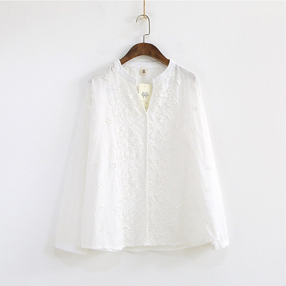 Garemay kvinders toppe og bluser kvinde langærmet bluse kvinder hvid skjorte chiffon sommer plus size damer koreanske skjorter: Default Title