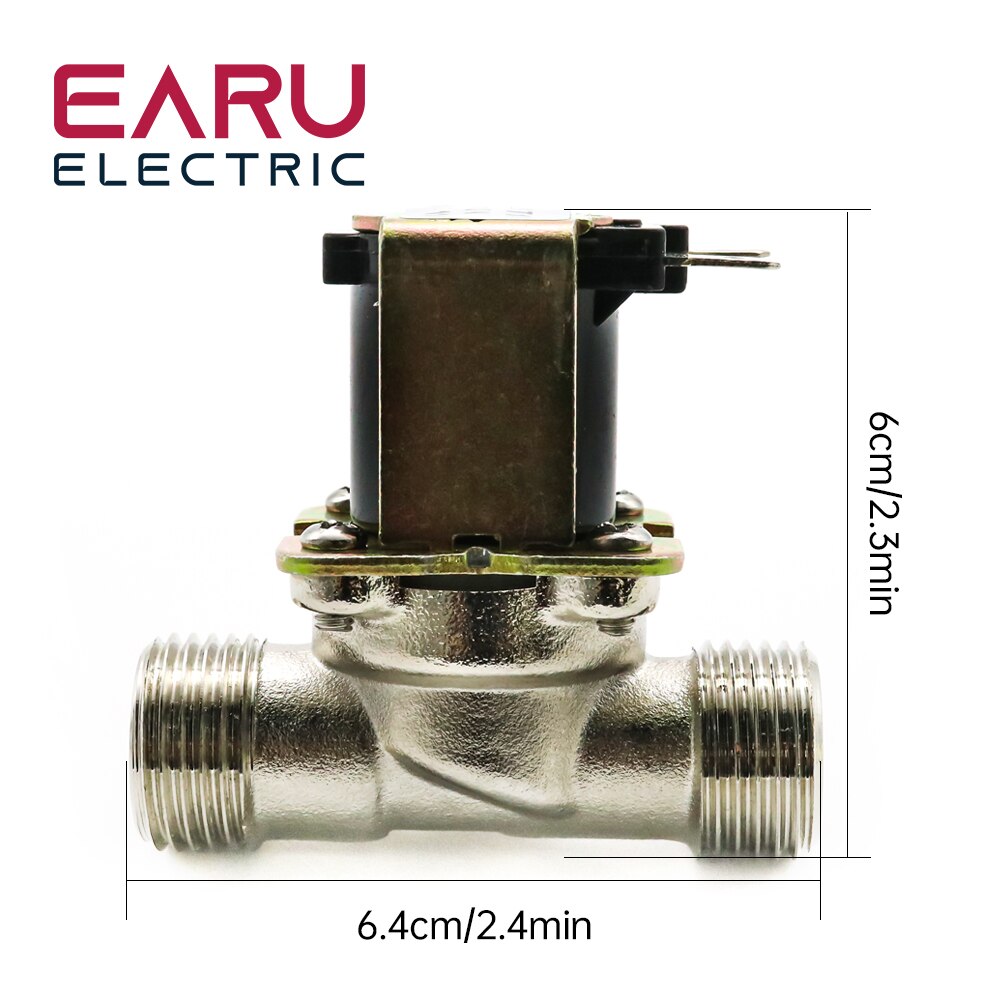 G1/2&#39;&#39; Brass electric solenoid valve N/C 12v 24v 220v G3/4&#39;&#39; Water Air Inlet Flow Switch for solar water heater valve