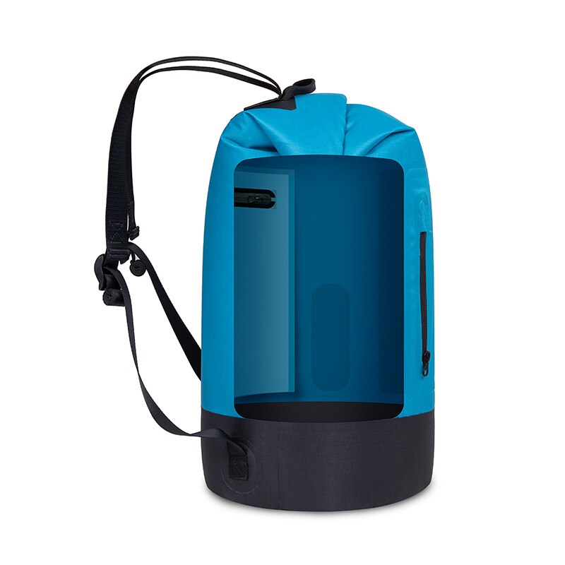 Bolsa seca impermeable de 20L, 30l y 40L para kayak de navegación, pesca descenso de ríos, natación, snowboard flotante, Camping, mochila para exteriores