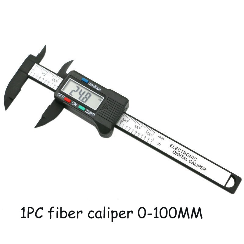 100mm 150mm Electronic Digital Caliper 6 Inch Carbon Fiber Vernier Caliper Gauge Micrometer Measuring Tool Digital Ruler: F Style
