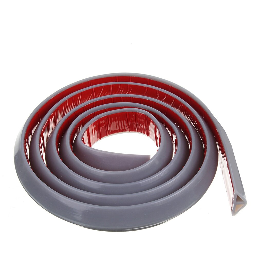 12MM haute Silicone stoppeur pliable comptoir de cuisine bande de retenue d'eau salle de bain seuil de douche barrière de barrage d'eau: Gris clair / 90cm