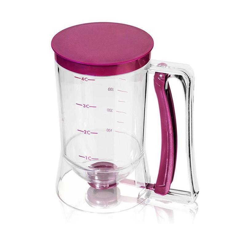 Beslag Separator Dispenser Trechter Handheld Dispenser Pasta 900Ml Meel Meten Bakken Pannenkoeken Voor Cupcakes Beslag Gereedschap F7L8: Default Title