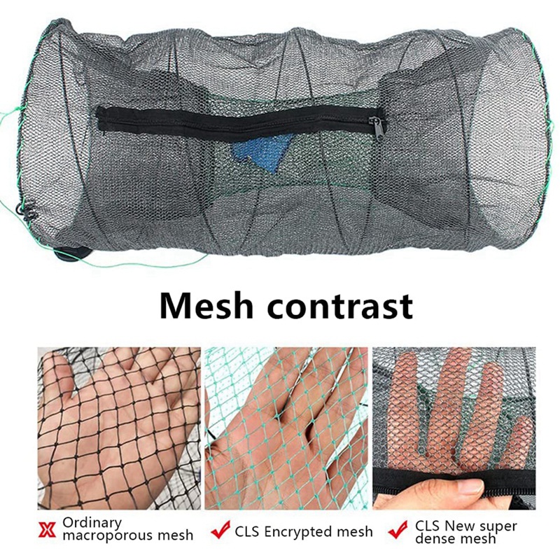 Filet de pêche pliable, pièges, Portable, écrevisses, accessoires