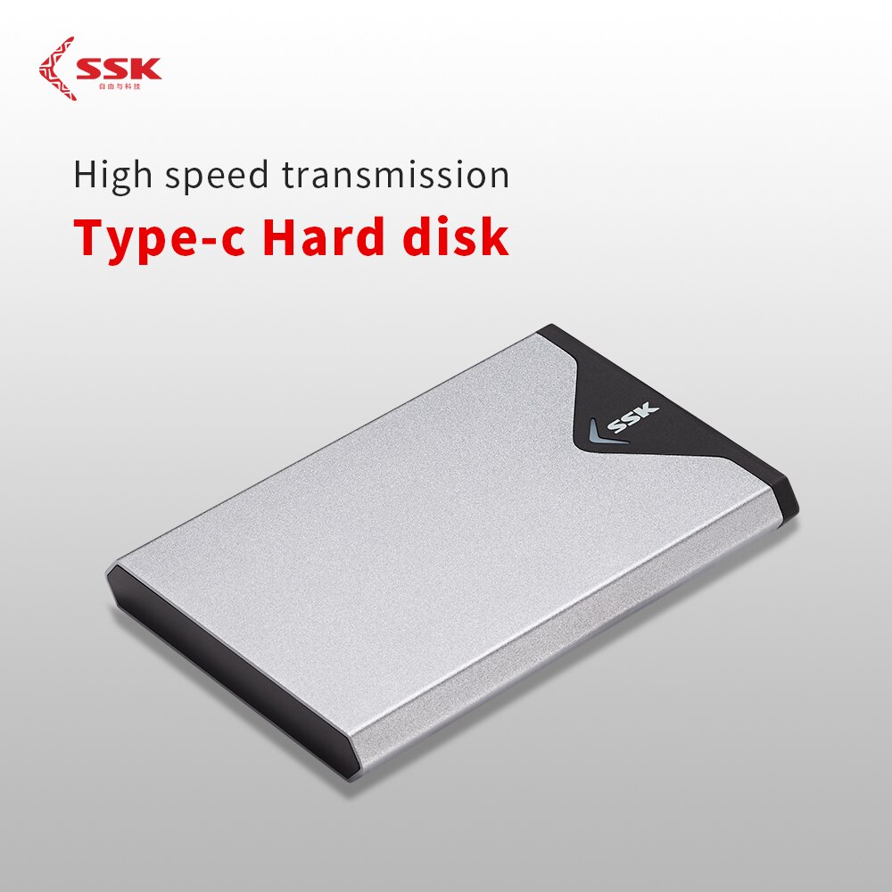 SSK SATA a USB 3.0 contenitore HDD da 2.5 pollici custodia per disco rigido esterna tipo-c interfaccia scatola per disco rigido Mobil ad alta velocità SHE-C310