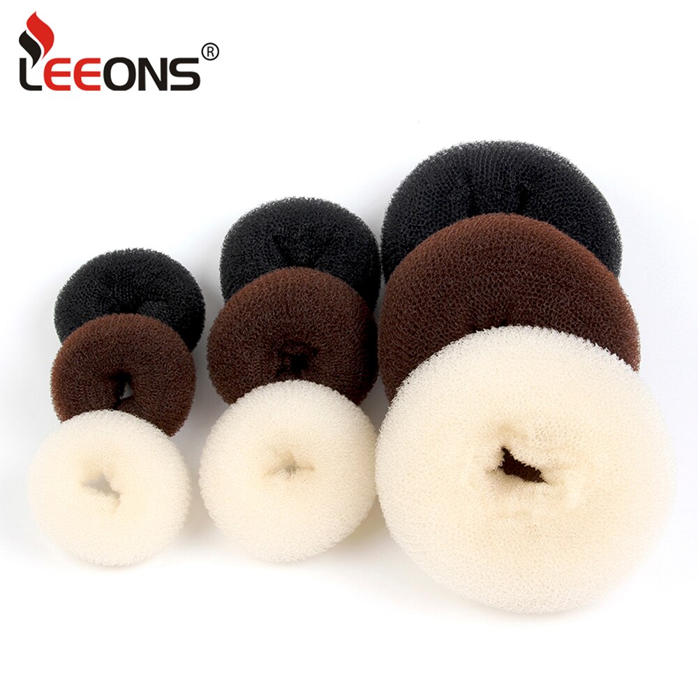Leeons S/M/L Hair Doughnut Dish Hair Donut Bun Maker Wig Hair Donut Braids Hair Accessories Hair Bun Headband Doughnut Maker