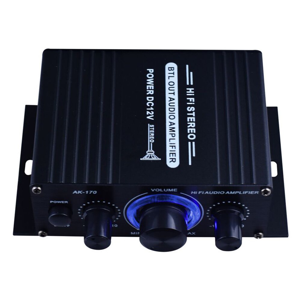 400W DC12V Sound System Power Verstärker Auto HiFi Musik Empfänger Stabile Stereo Audio Auto Startseite Aluminium Legierung FM Radio