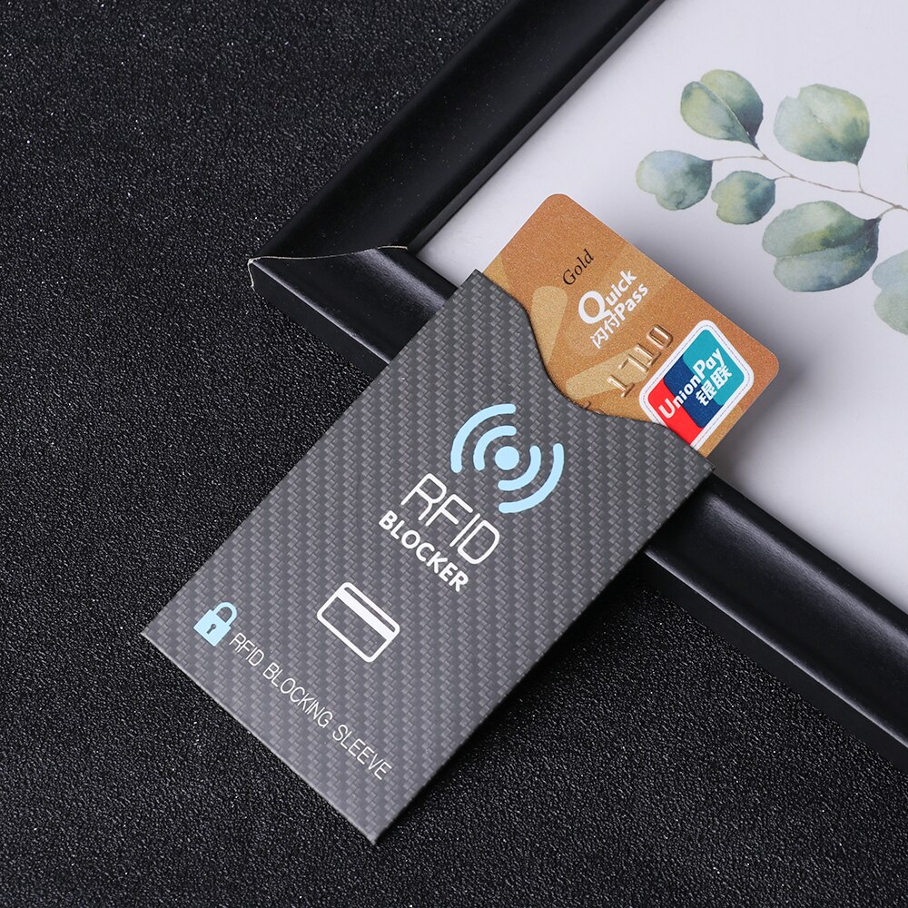 5 pçs novo anti roubo rfid titular do cartão de crédito multicolorido cartão de banco protetor bloqueando cardholder manga capa de pele capas