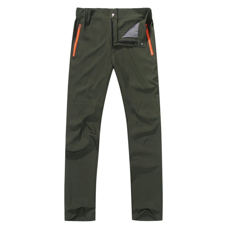 Stretch Wandelen Broek Mannen Sneldrogende Broek Heren Bergbeklimmen Outdoor Broek Mannelijke Reizen/Vissen/Trekking Broek: ARMY GREEN / Xl