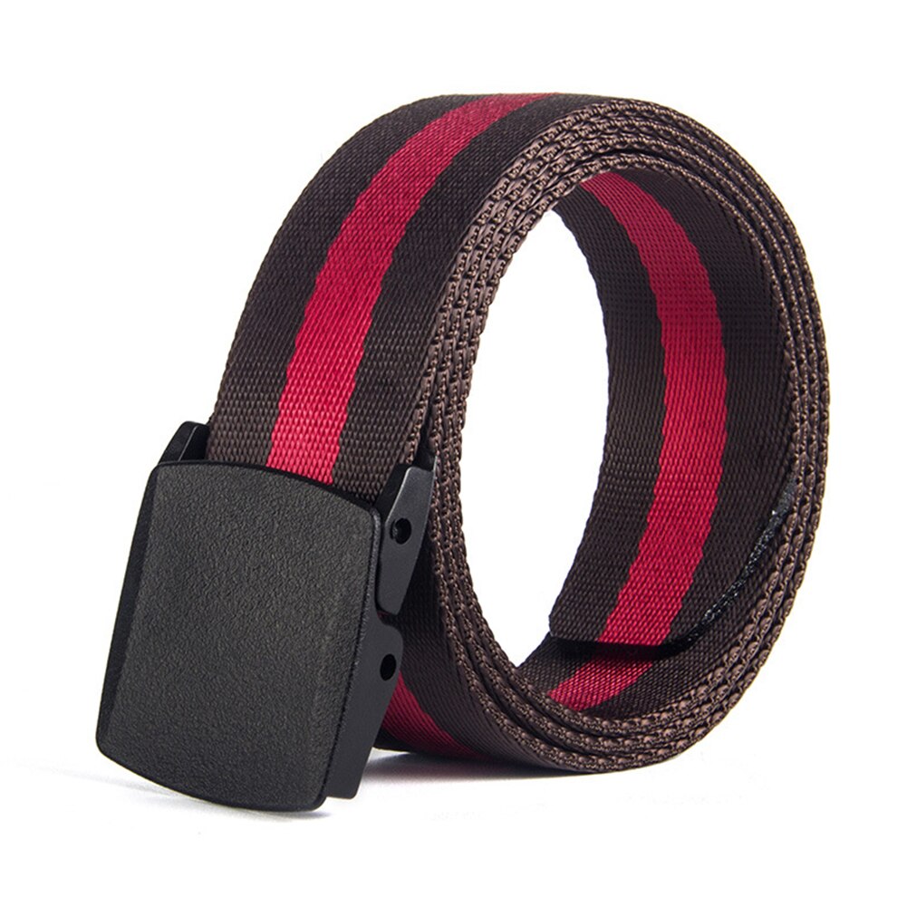 Ceinture tricotée en Nylon pas de ceinture de sécurité en métal