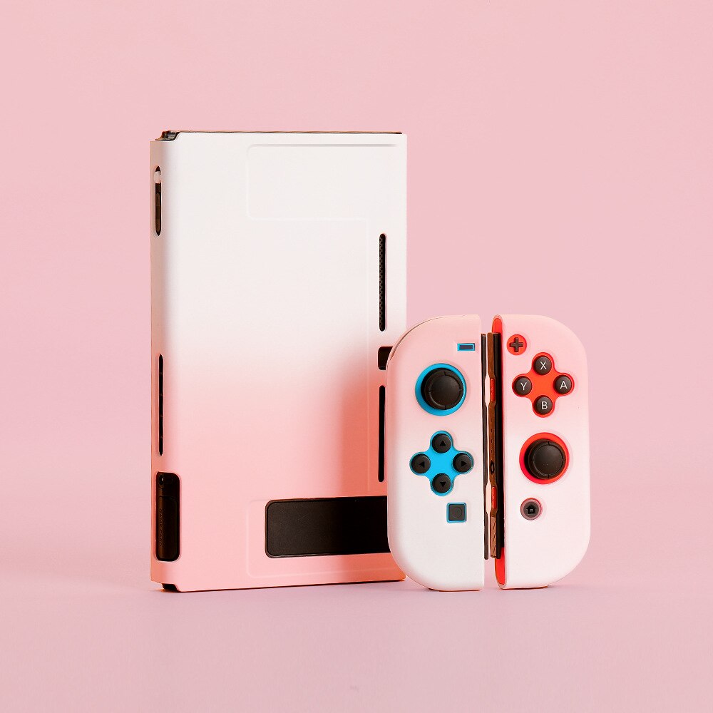 Voor Nintendo Switch Gevallen Console Beschermende Hard Case Shell Voor Nintendos Schakelaar Kleurrijke Voor Nintendo Switch Accessoires: Pink-white gradient