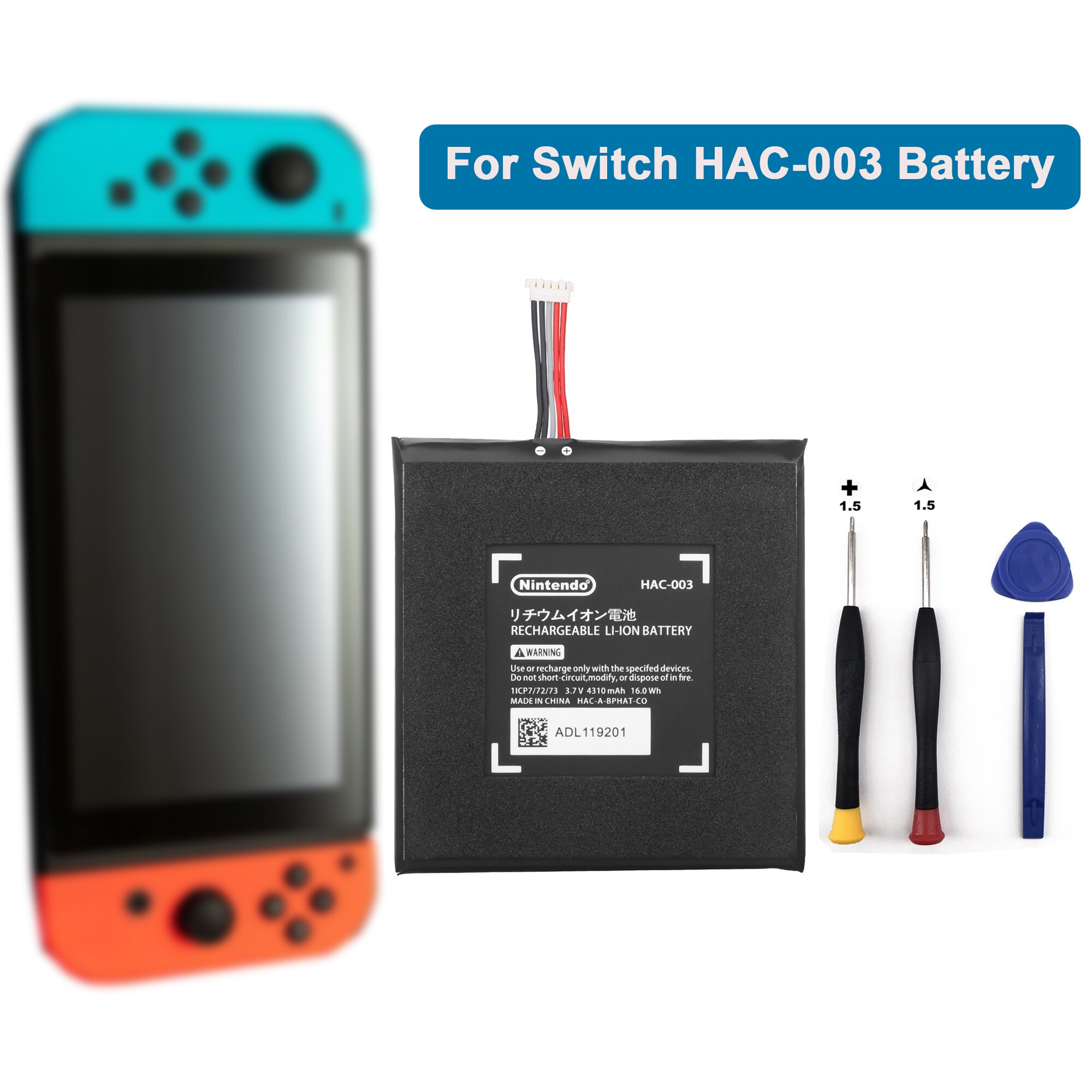 3.7V 4310Mah HAC-003 Oplaadbare Batterij Voor Nintend Nitendo Switch Console Controller Li-Ion Batterij Vervanging