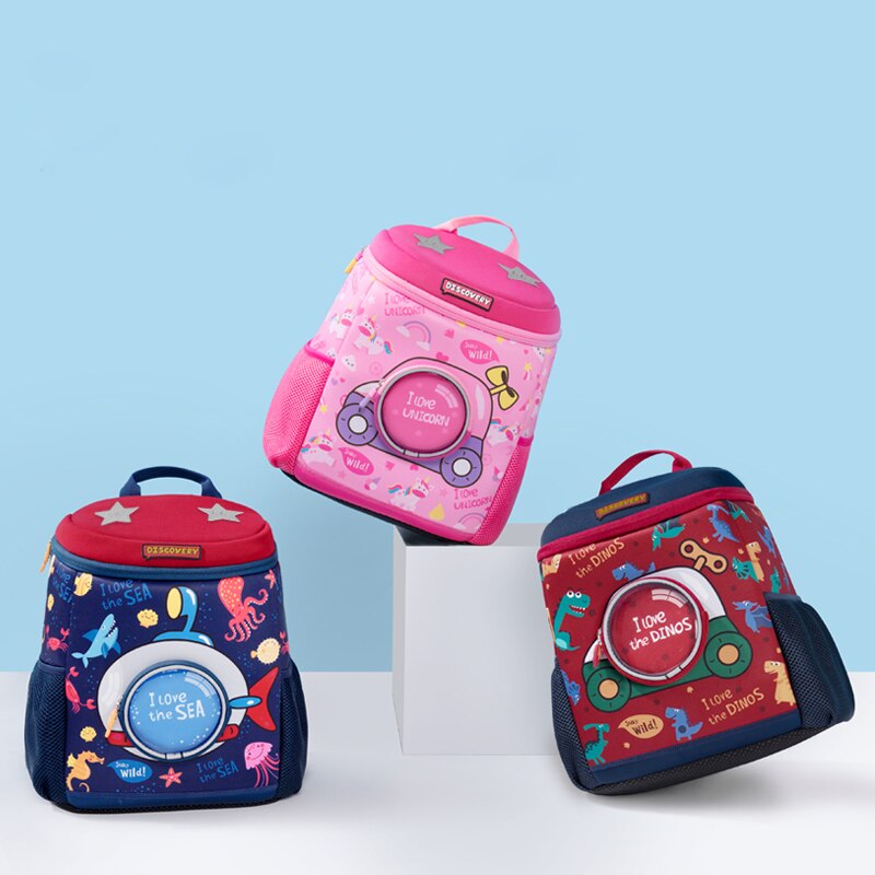 Novo à prova dwaterproof água crianças mochilas design criativo crianças mochila saco de escola para meninas dinossauro bebê mochila meninos cartable enfant