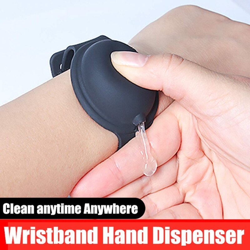 3Pcs Liquid Wristband Hand Dispenser Silicone Refillable Wristband for Adult Kid Wearable Dispenser Bracelet Bangles Kit