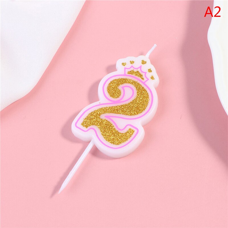 0-9 Nummer Verjaardag Kroon Kaarsen Leeftijd 0-9 Kind Verjaardag Feestartikelen Kaars Decoratie Cake Kaarsen: 2