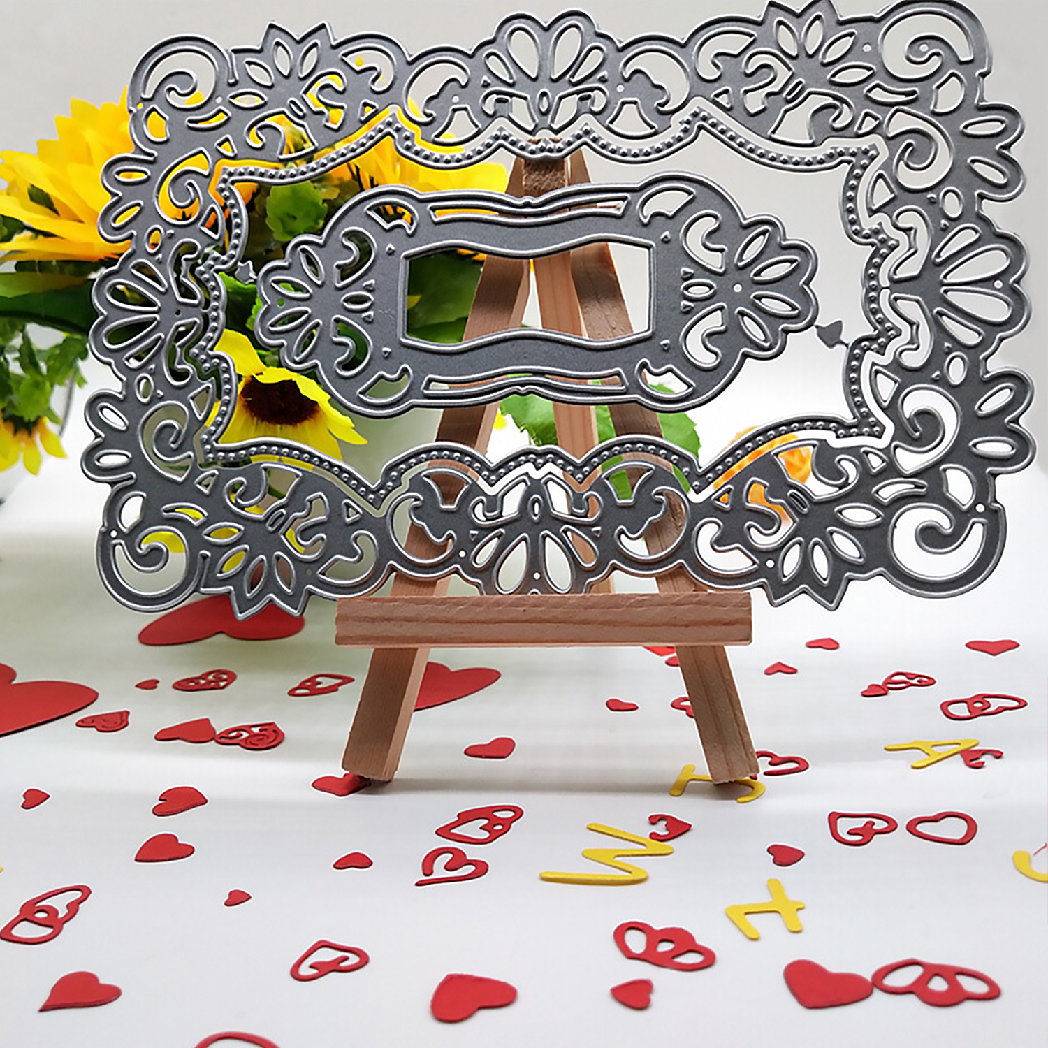 Hollow Out Lace Metal Cutting Dies Stencils Templates Mould for DIY Wedding Invitation Embossing Crafts Scrapbooking