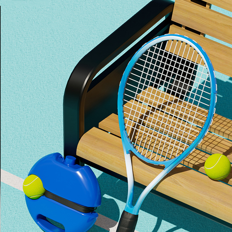 Tragbares Tennis-Rebounder-einstellen, Tennis-Trainer mit Rückprallball, Solo-Trainingsausrügestochen mit 1 Schnur und Bällen für Anfänger-Übungen