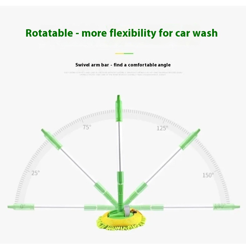 Car Washing Mop Cleaning Brush Telescopic Long Handle Cleaning Mop Chenille Broom Care Detailing Mop Brush Car Cleaning Tools