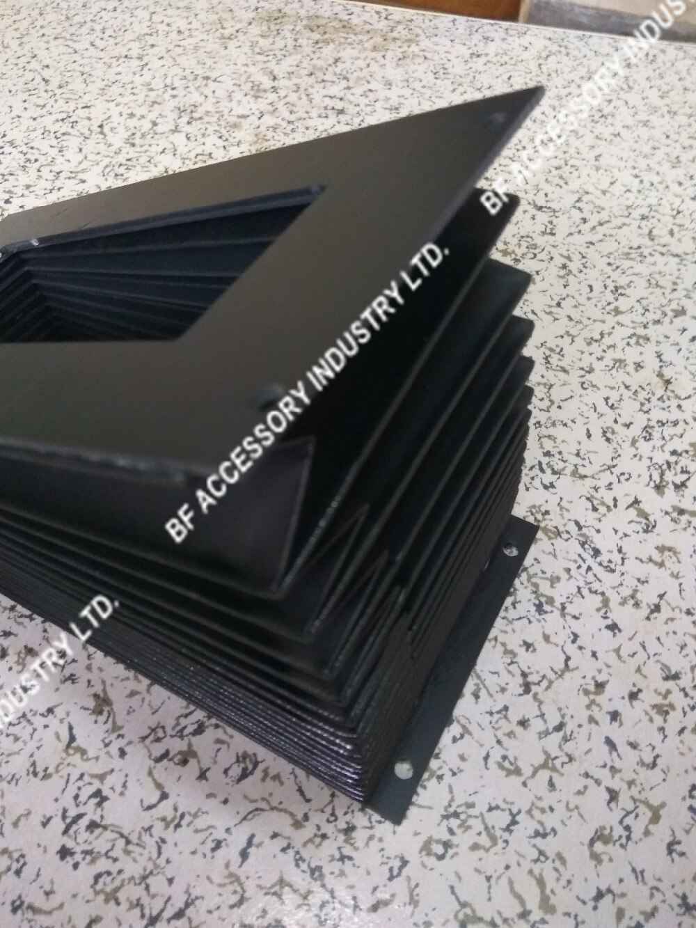 Rechteck faltenbalg: innen: 130mm x 50mm, außen: 200mm x 100mm, Max: 560mm