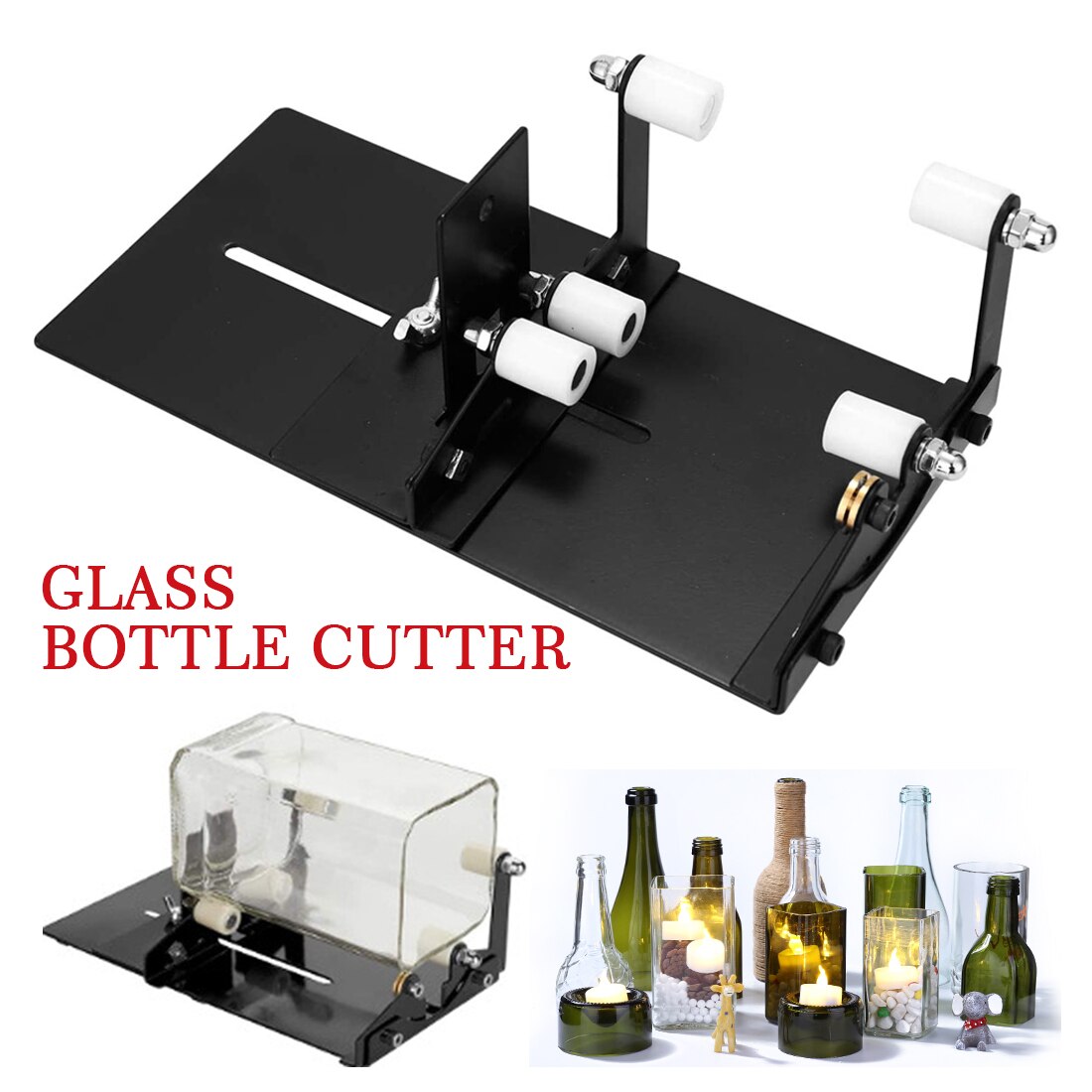 Glazen Fles Cutter Snijden Voor Bier Flessen Snijden Professionele 2-10Mm Glazen Fles-Cutter Diy Machine Wijn cup Cut Sculpturen