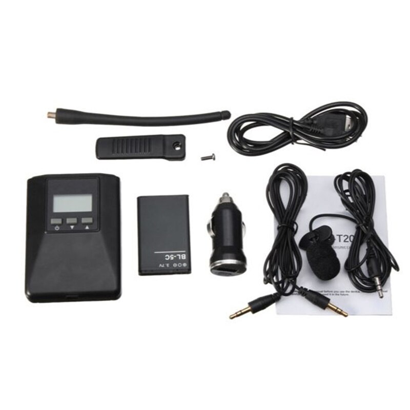 Transmisor de Radio FM inalámbrico Estéreo Portátil de 0,2 W para escenario instrumento Musical enseñanza reunión DU55