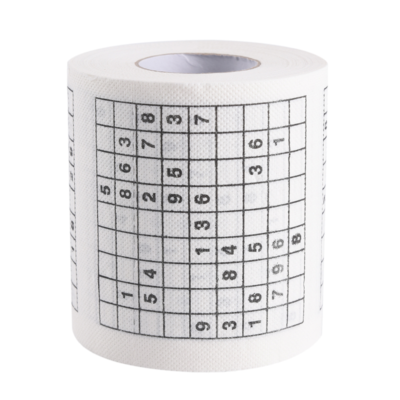 2Roll 2 Ply Nummer Sudoku Gedrukt Wc Bad Grappige Toiletpapier Tissue Badkamer Benodigdheden Jag