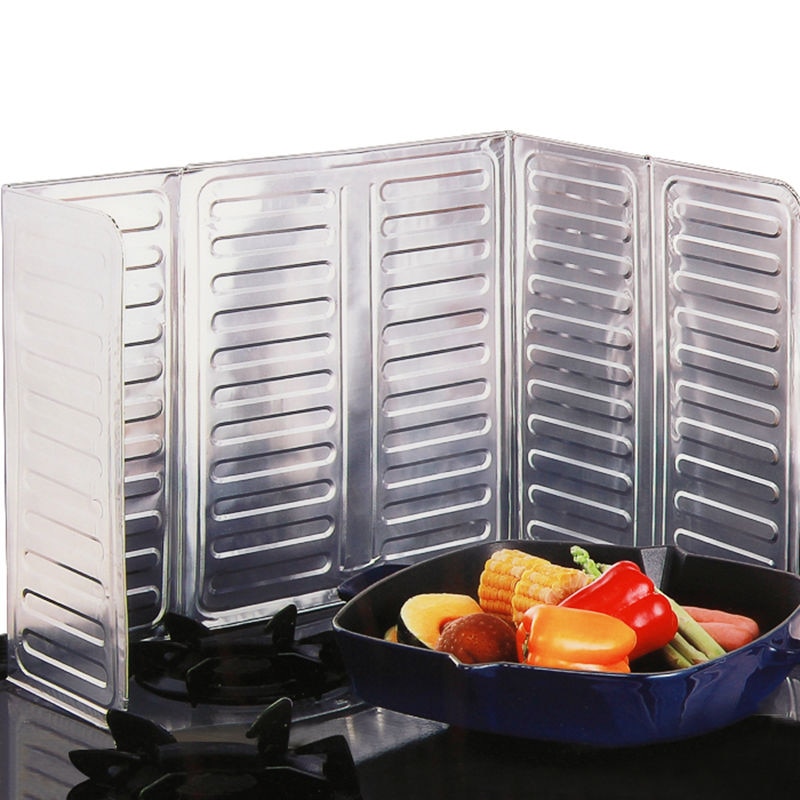 Keuken Splash Bescherming Scherm Cover Gas Anti Splatter Shield Guard Olie Divider Koekenpan Olie Kachel Splash Proof Baffle Gereedschap