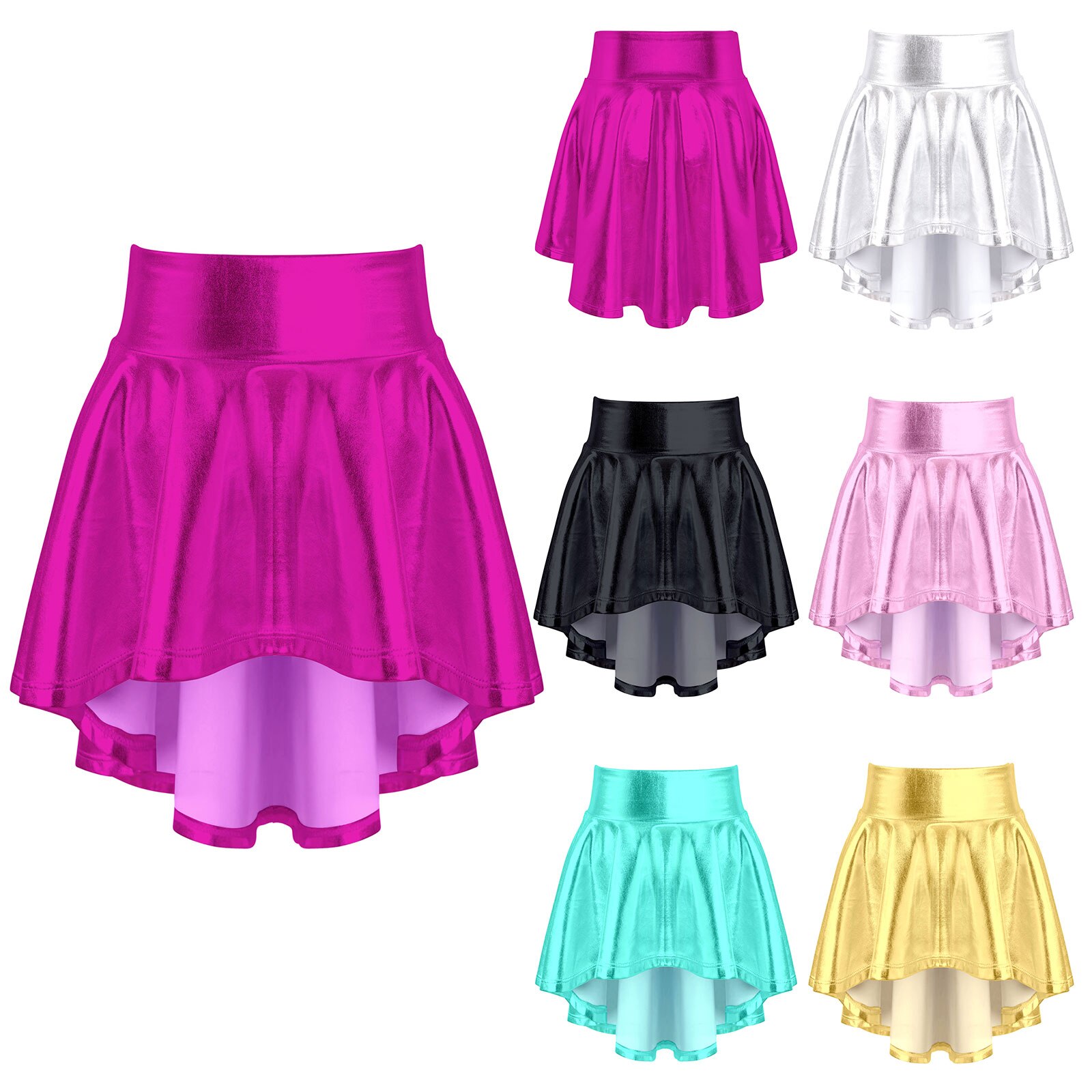 Kids Girls Ballet Dance Skirt Children Gymnastics Workout Practice Leotard Dance Dress Ballet Dancing Performance Mini Skirt