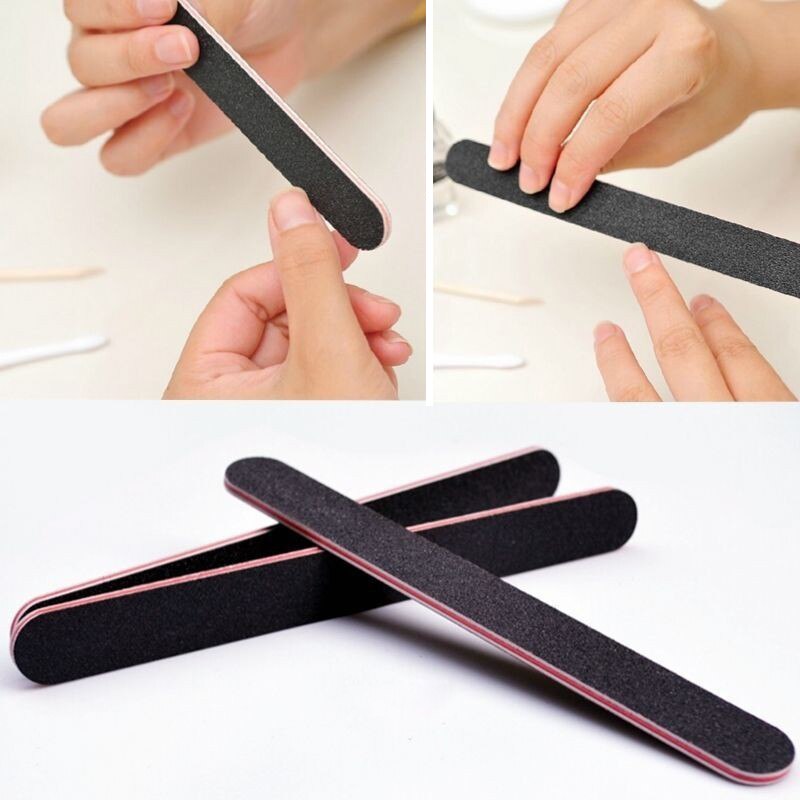 Nail File Nail Buffer 100/180 Sandpaper Nails Sanding Blocks Grinding Polishing Pedicure Manicure Care Nail Tools