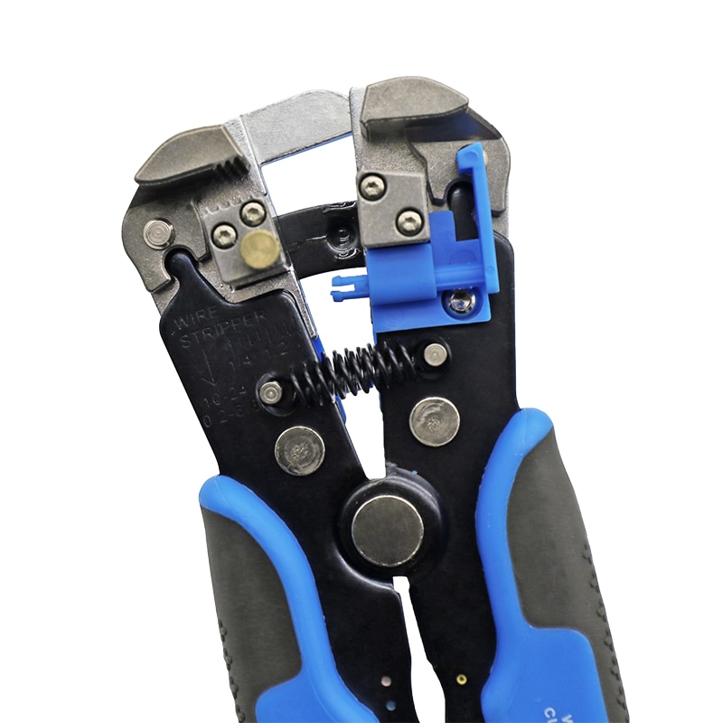 HS-D1 Wire Stripping Tool Self-adjusting 8" Automatic Wire Stripper Pliers Tool for Wire Stripping, Cutting, Crimping 10-24 AWG