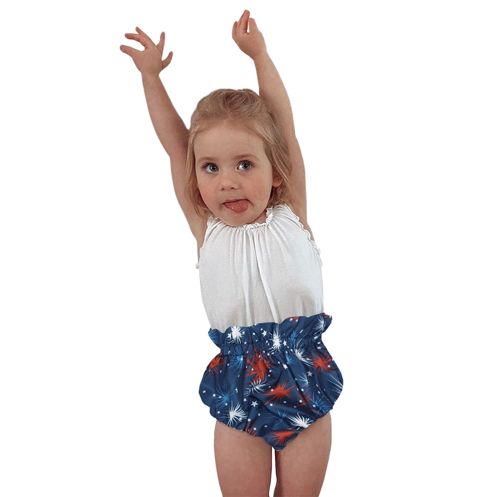 Short bouffant à imprimé Floral pour bébé fille, vêtement ample, doux et confortable, pour l'été