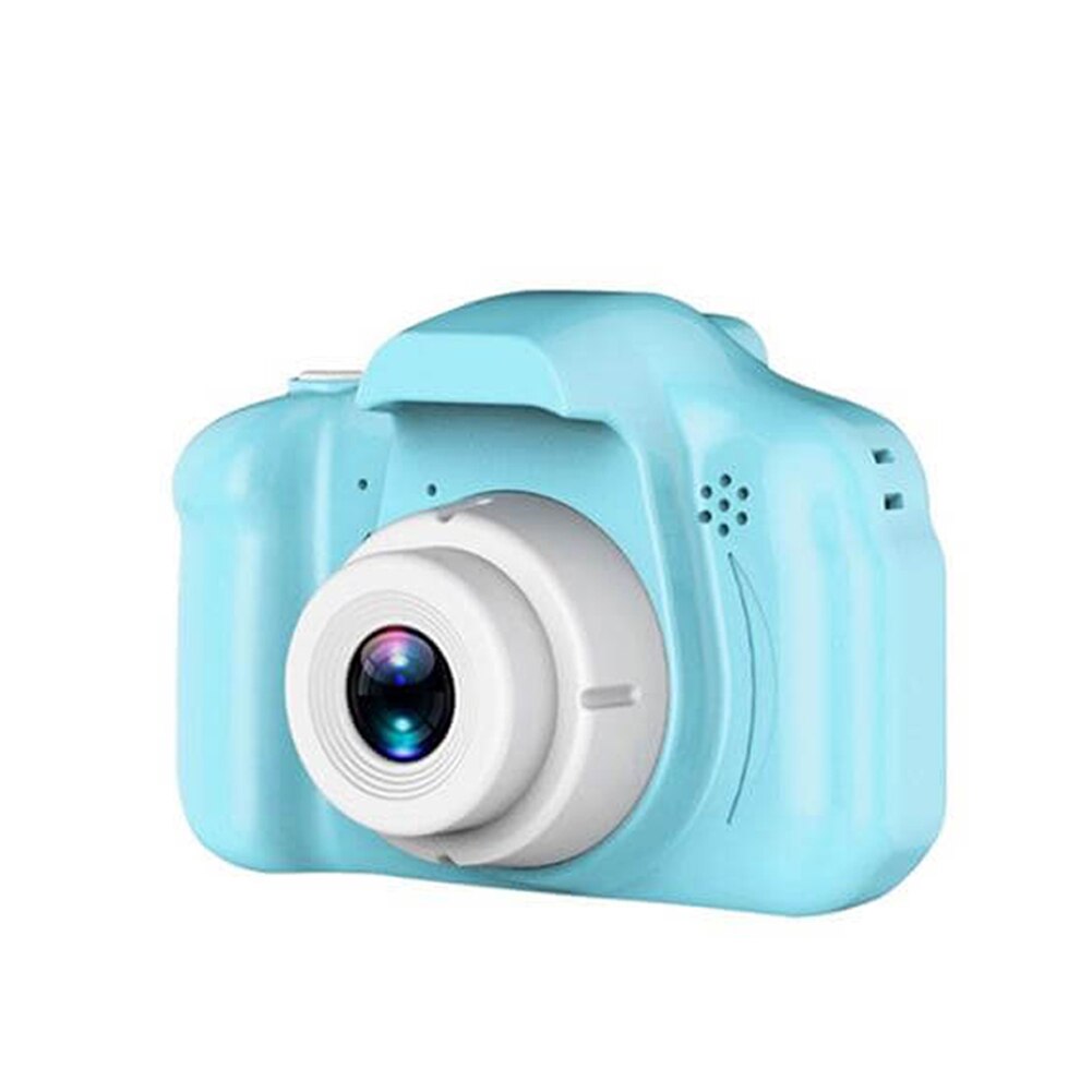 Børn digitalt kamera hd foto video multifunktionskamera pædagogisk legetøj understøtter multisprog hukommelseskort dq-dro: Blå