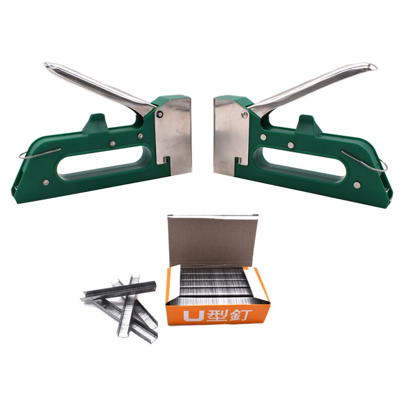 Grapadora Manual de alta resistencia para muebles, herramientas de tapicería, puerta, madera