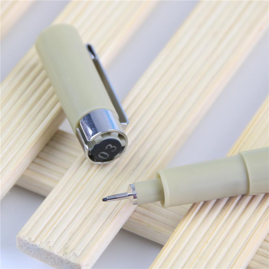 1 pc bærbar tegning ultra finne linjepenn Gud kjemisk resistent pennemaling: 03